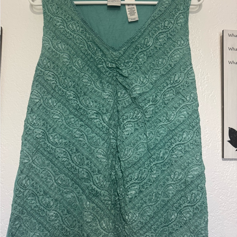 Emma James Teal Sleeveless Top (A9)